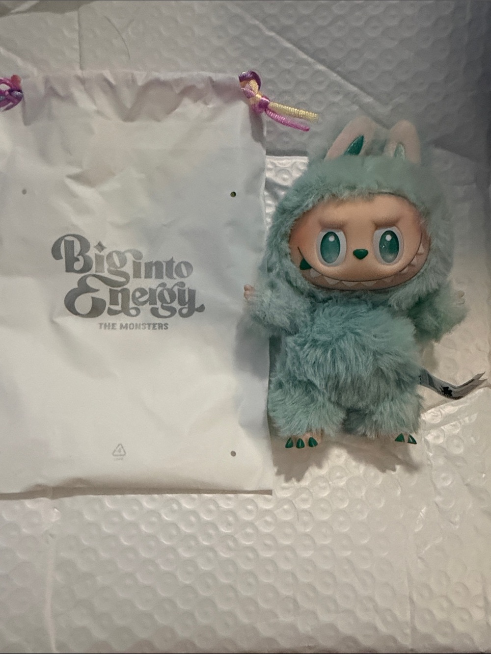 Big into Energy Plush Monster - Mint Green Stuffed Toy